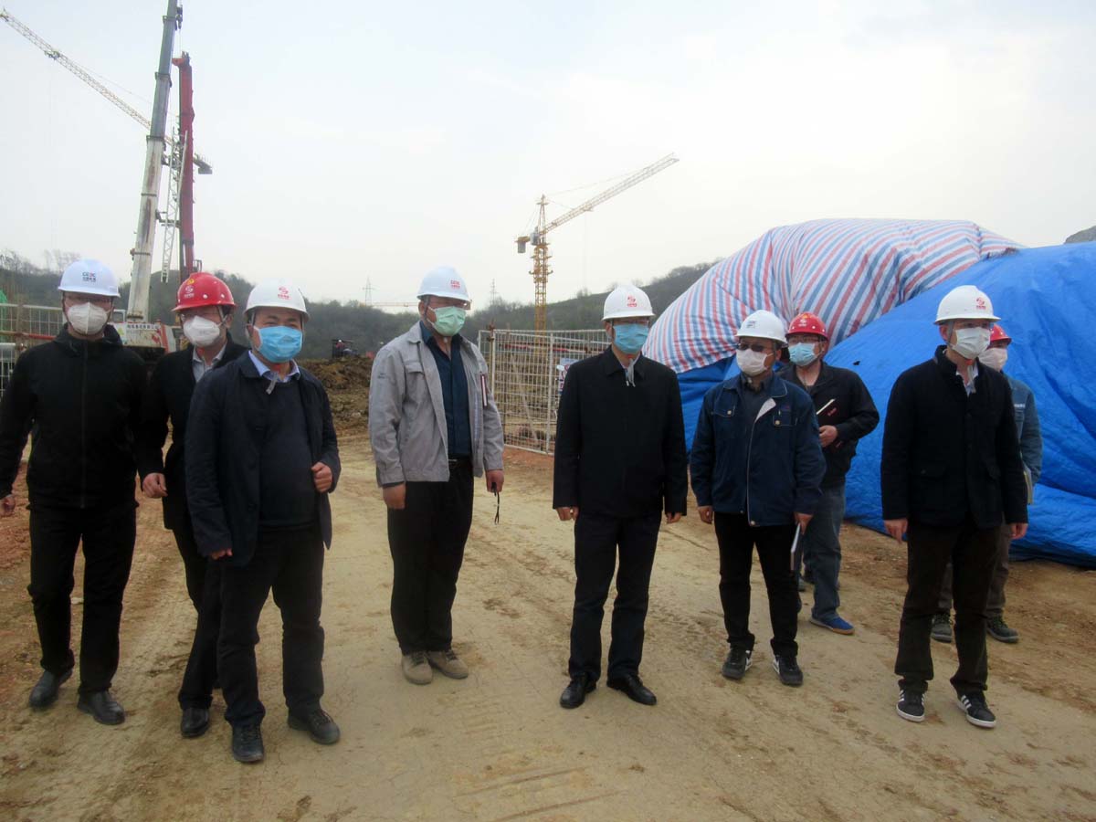 皖能環保總經理張為義到安徽電建一公司合肥龍泉山項目調研疫情防控和復工復產工作