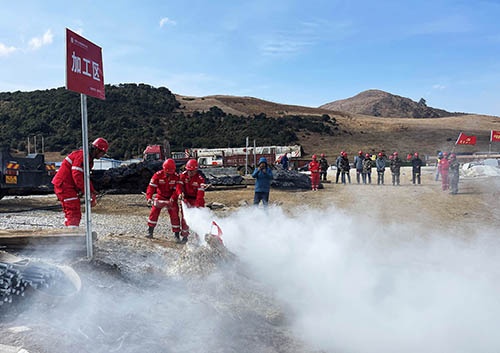 中國(guó)安能第二工程局四川涼山項(xiàng)目部開展防火、防汛、防地質(zhì)災(zāi)害綜合演練