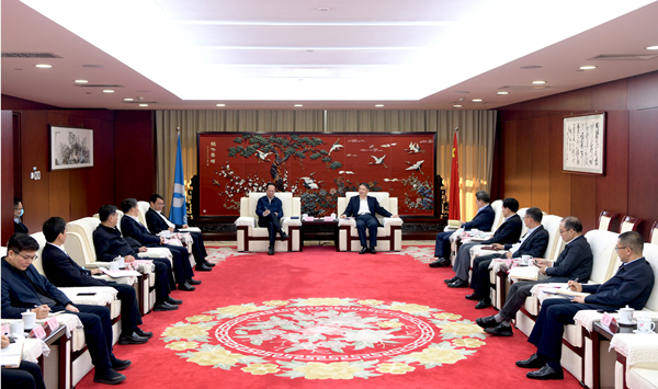 溫樞剛會(huì)見(jiàn)中國(guó)電建黨委書記、董事長(zhǎng)丁焰章