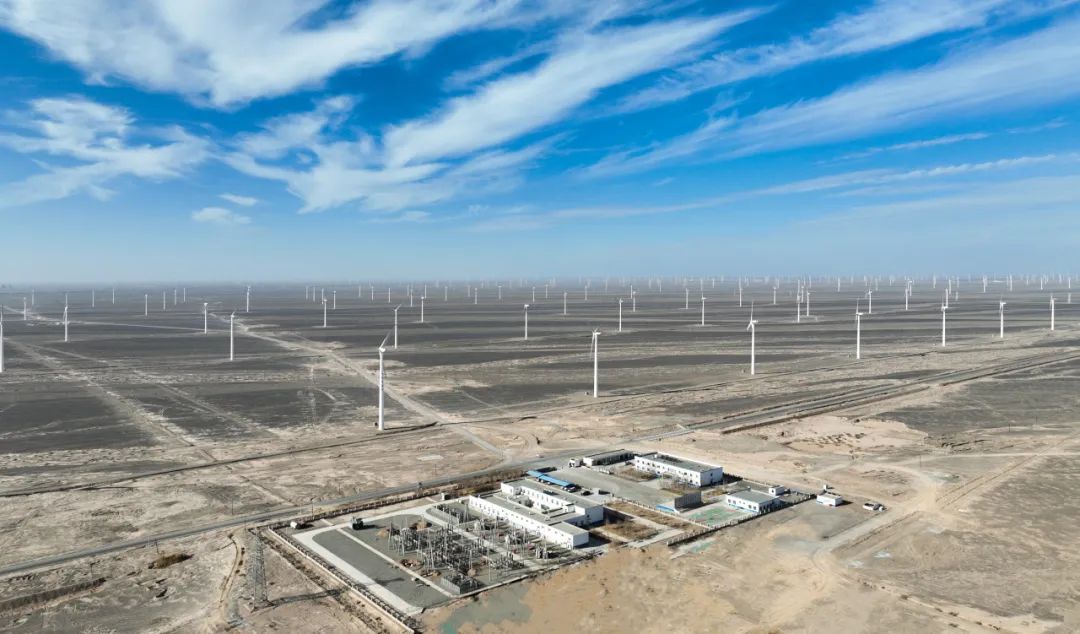 中國電力甘肅能投瓜州北大橋70MW風電項目成功