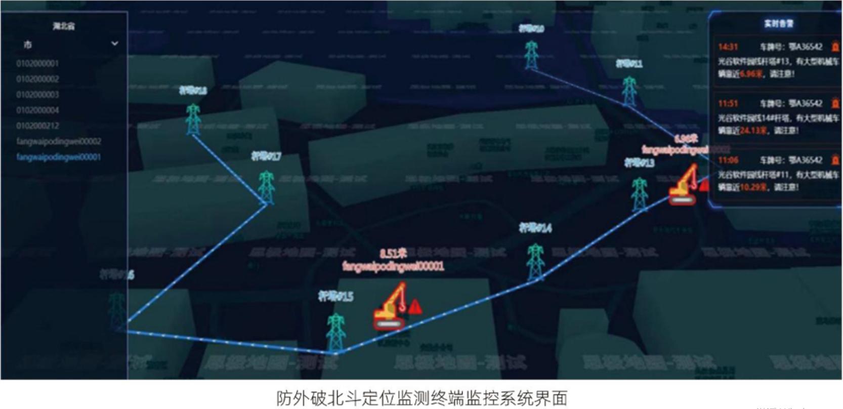 山西超高壓輸電公司首次應用北斗預警系統開展防外破工作
