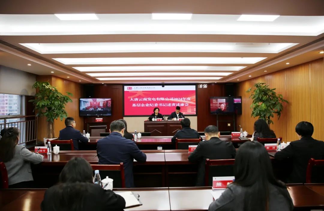 大唐云南公司召開2024年度基層企業紀委書記述責述廉會