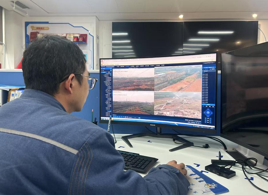 貴州貴安供電局線路裝上“千里眼” 春節保供“守安全”