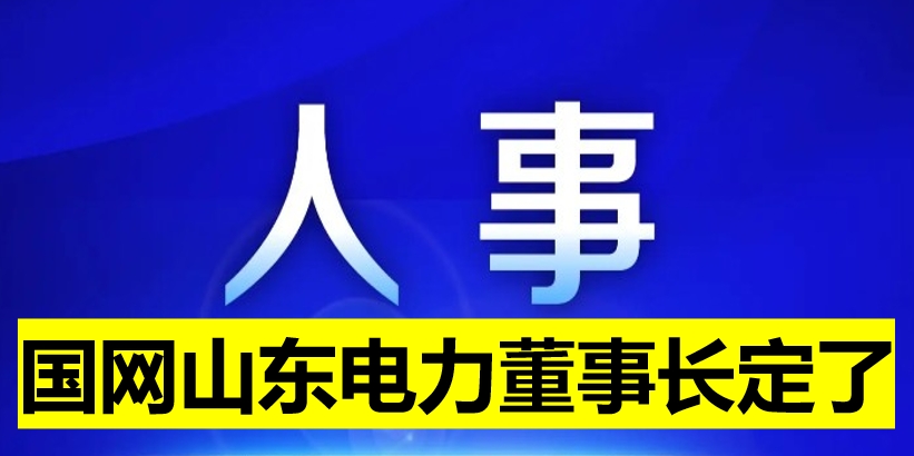 國網山東電力董事長定了！